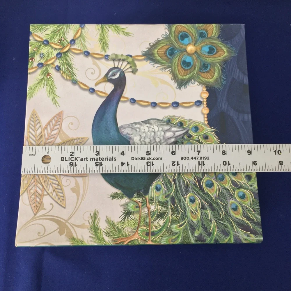 Decorative Peacock Storage Box Set